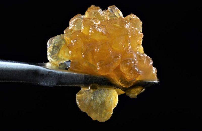 cannabis concentrates on a spoon
